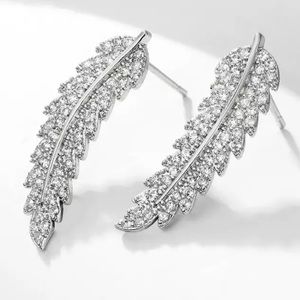 Elegant Silver Leaf Earrings